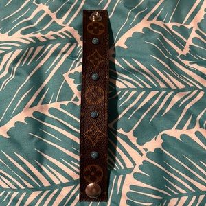 Vintage boho LV cuff